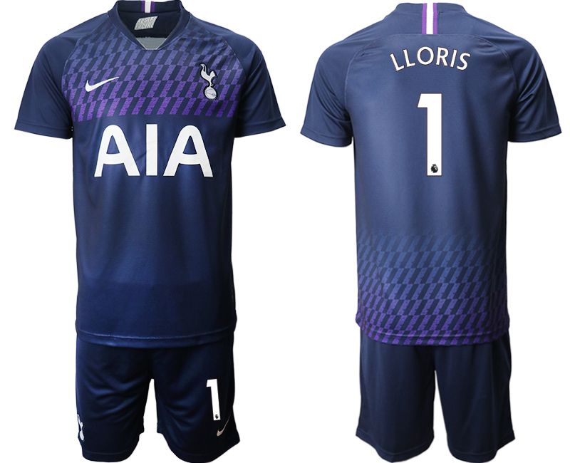 Men 2019-2020 club Tottenham Hotspur away #1 blue Soccer Jerseys->->Soccer Club Jersey